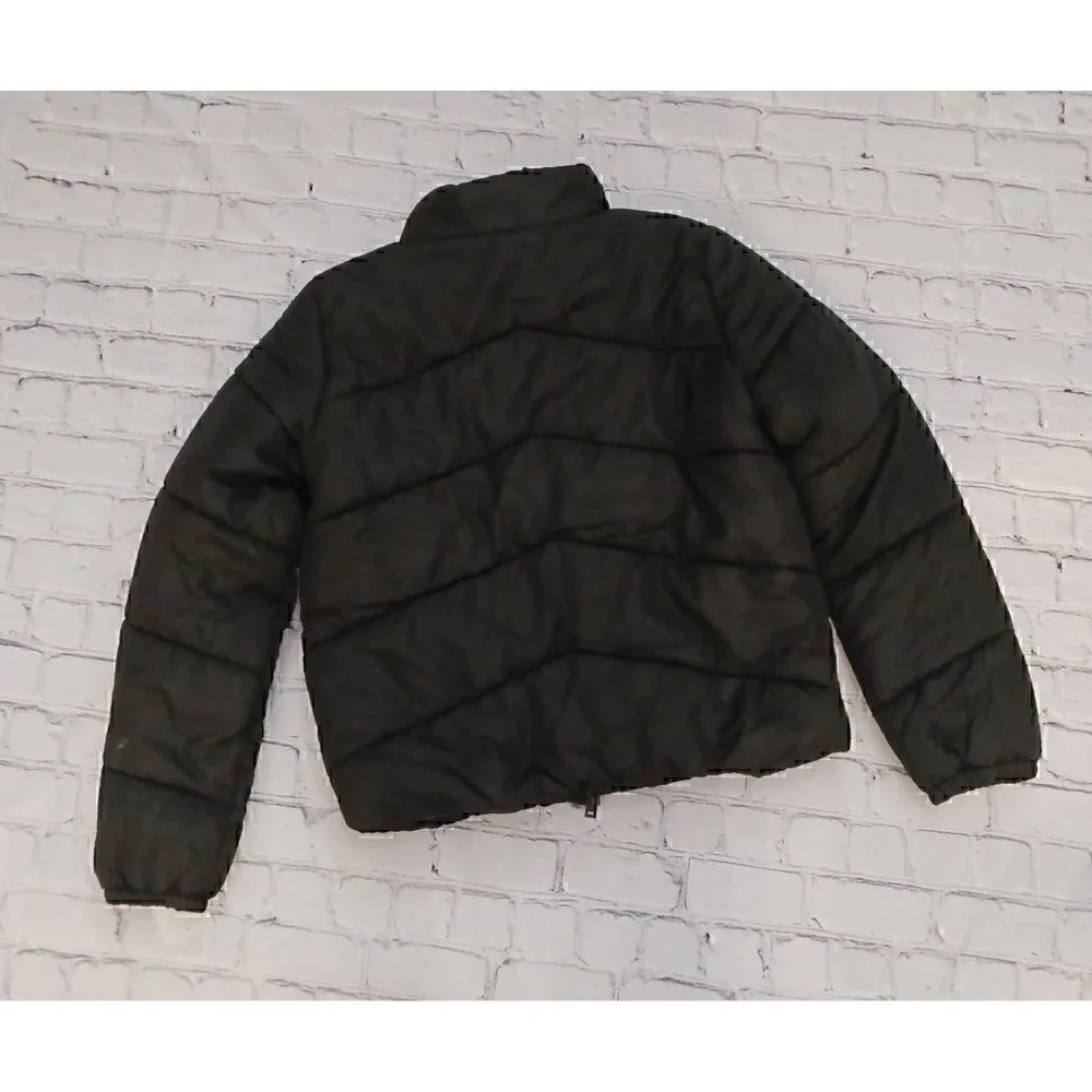 Nordstrom Rack Girls Black Puffer Jacket/NWT, Size L 10/12